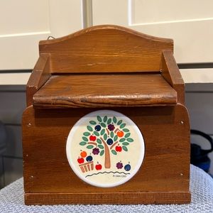 Vintage Wood Recipe Box